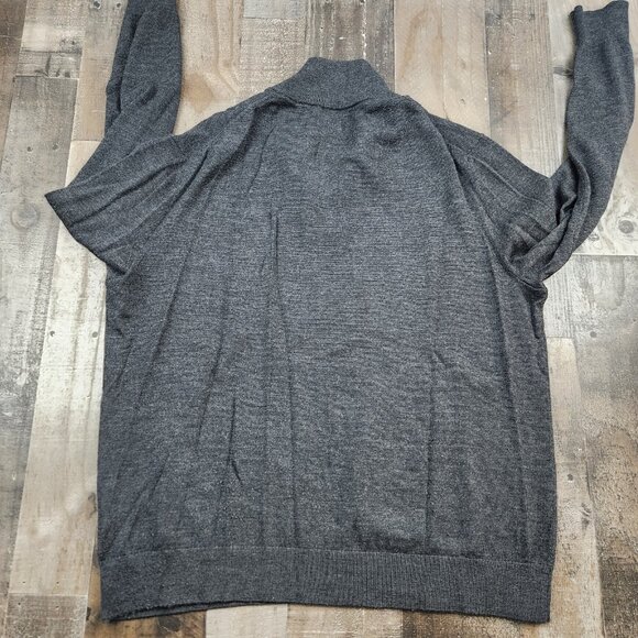 Mens Banana Republic size XL Merino Wool Mock Neck 1/4 Zip Sweater - Picture 3 of 8